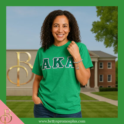 Alpha Kappa Alpha AKA Silver Star Beaded Bracelet with Silver Star Charm-Alpha Kappa Alpha Paraphernalia-Alpha Kappa Alpha Bracelet-Betty's Promos Plus