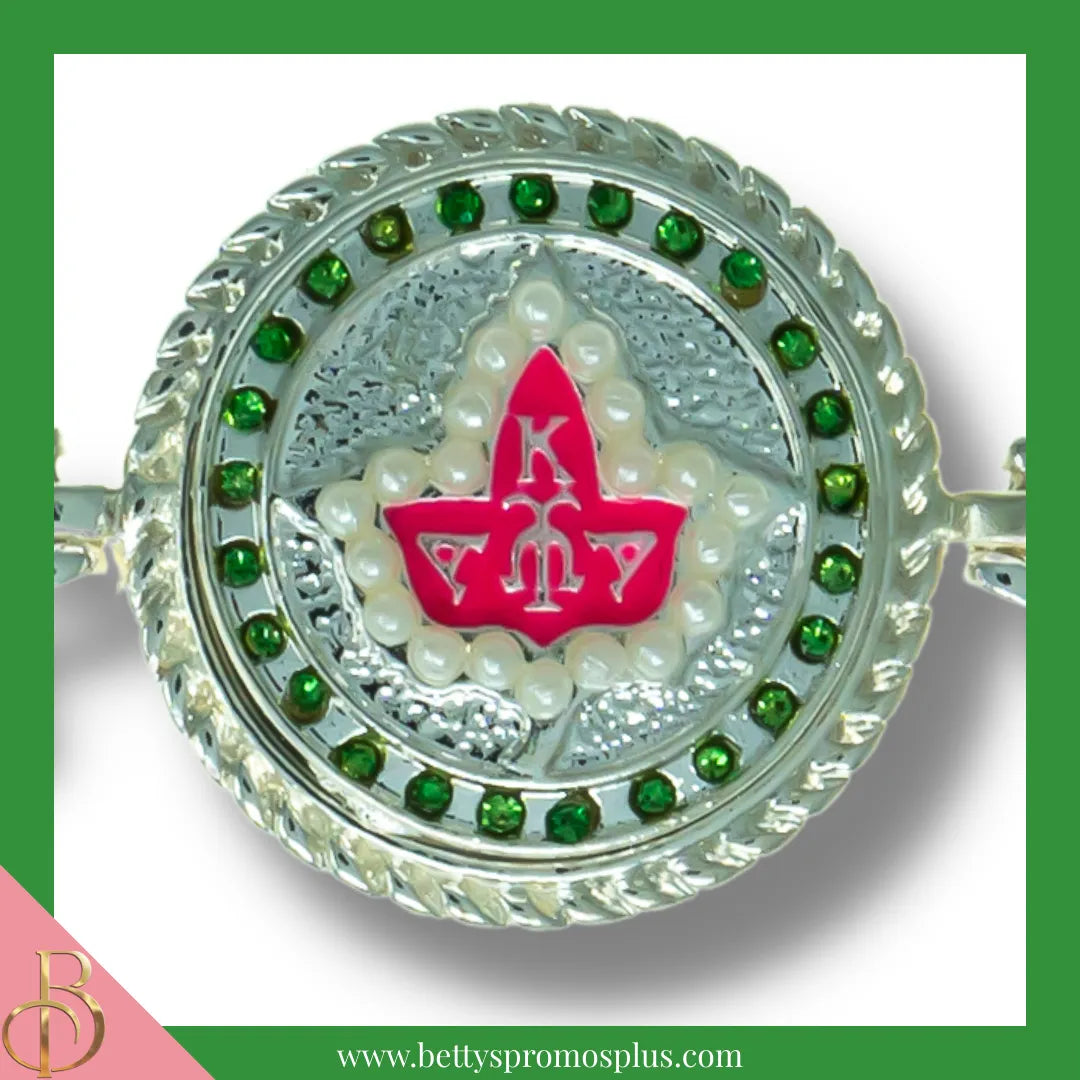 Alpha Kappa Alpha AKA Snap Button Bracelet Jewelry with Interchangeable Snaps-Alpha Kappa Alpha Paraphernalia-Alpha Kappa Alpha Bracelet-Betty's Promos Plus