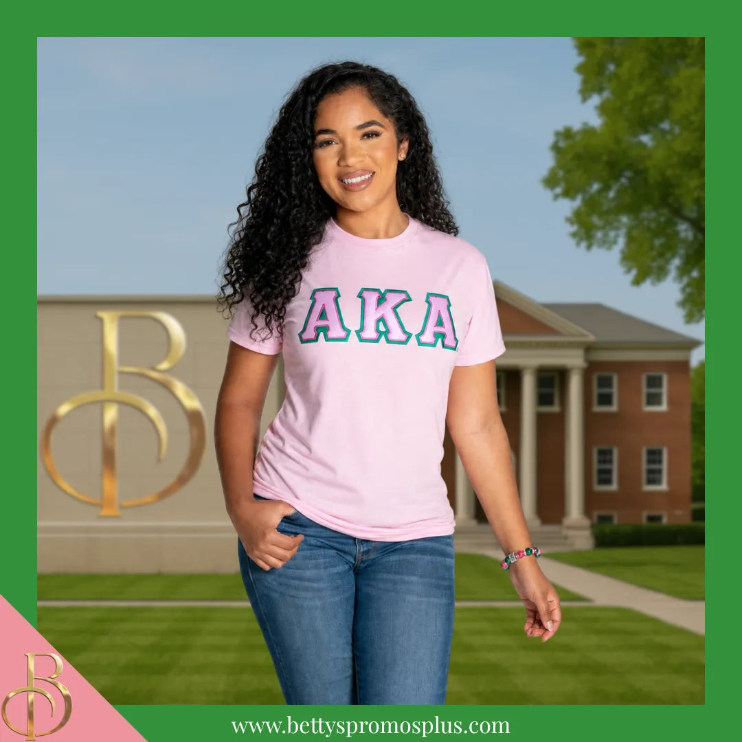 Alpha Kappa Alpha AKA Tiger Eye Beaded Bracelet with Rhinestone Spacers-Alpha Kappa Alpha Paraphernalia-Alpha Kappa Alpha Bracelet-Betty's Promos Plus