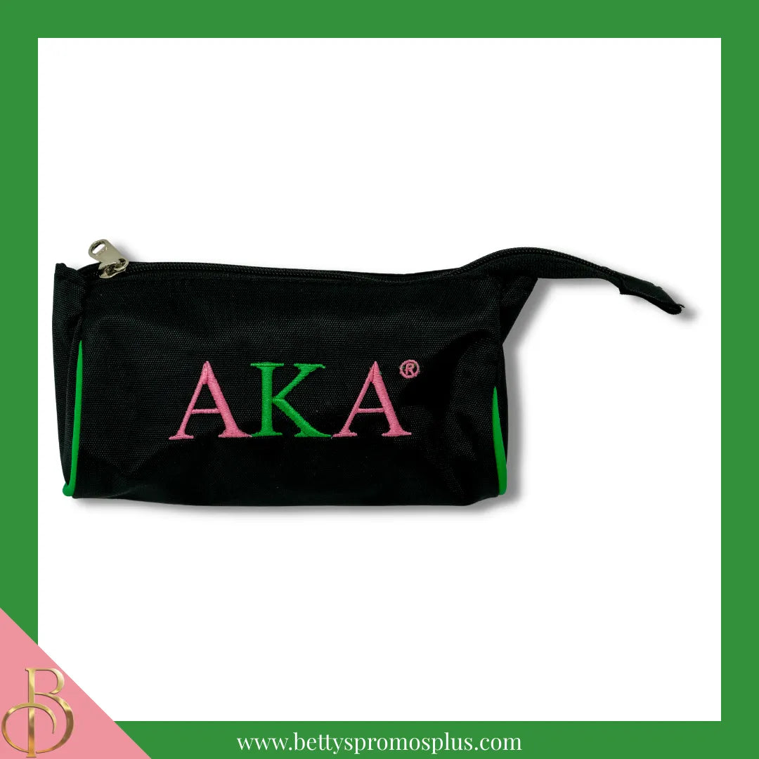 Alpha Kappa Alpha AKA Toiletry Bag Set of 3 Makeup Travel Kit Bathroom and Luggage Organizer-Alpha Kappa Alpha Paraphernalia-Alpha Kappa Alpha Cosmetic Case-Betty's Promos Plus