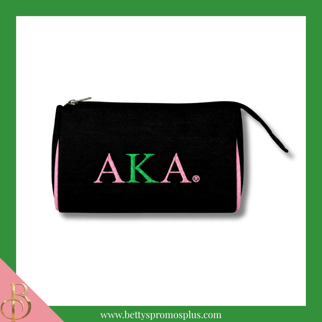 Alpha Kappa Alpha AKA Toiletry Bag Set of 3 Makeup Travel Kit Bathroom and Luggage Organizer-Alpha Kappa Alpha Paraphernalia-Alpha Kappa Alpha Cosmetic Case-Betty's Promos Plus
