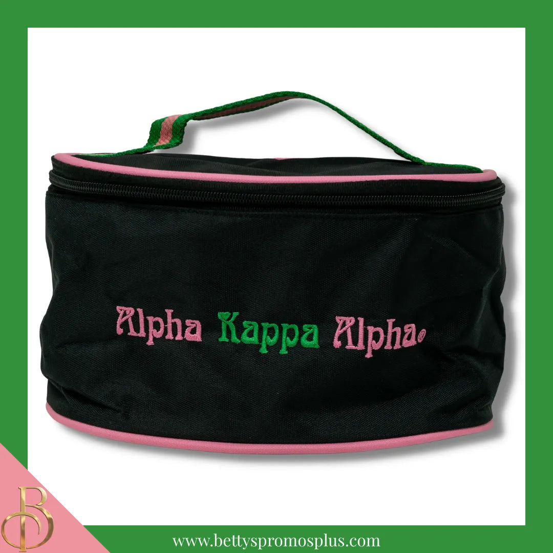 Alpha Kappa Alpha AKA Toiletry Bag Set of 3 Makeup Travel Kit Bathroom and Luggage Organizer-Alpha Kappa Alpha Paraphernalia-Alpha Kappa Alpha Cosmetic Case-Betty's Promos Plus