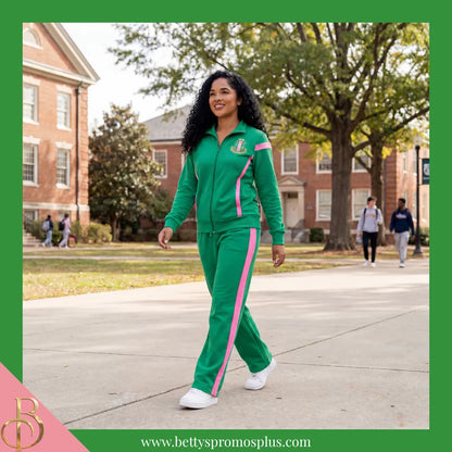 Alpha Kappa Alpha AKA Track Suit Set-Alpha Kappa Alpha Paraphernalia-Alpha Kappa Alpha Track Suit-Betty's Promos Plus