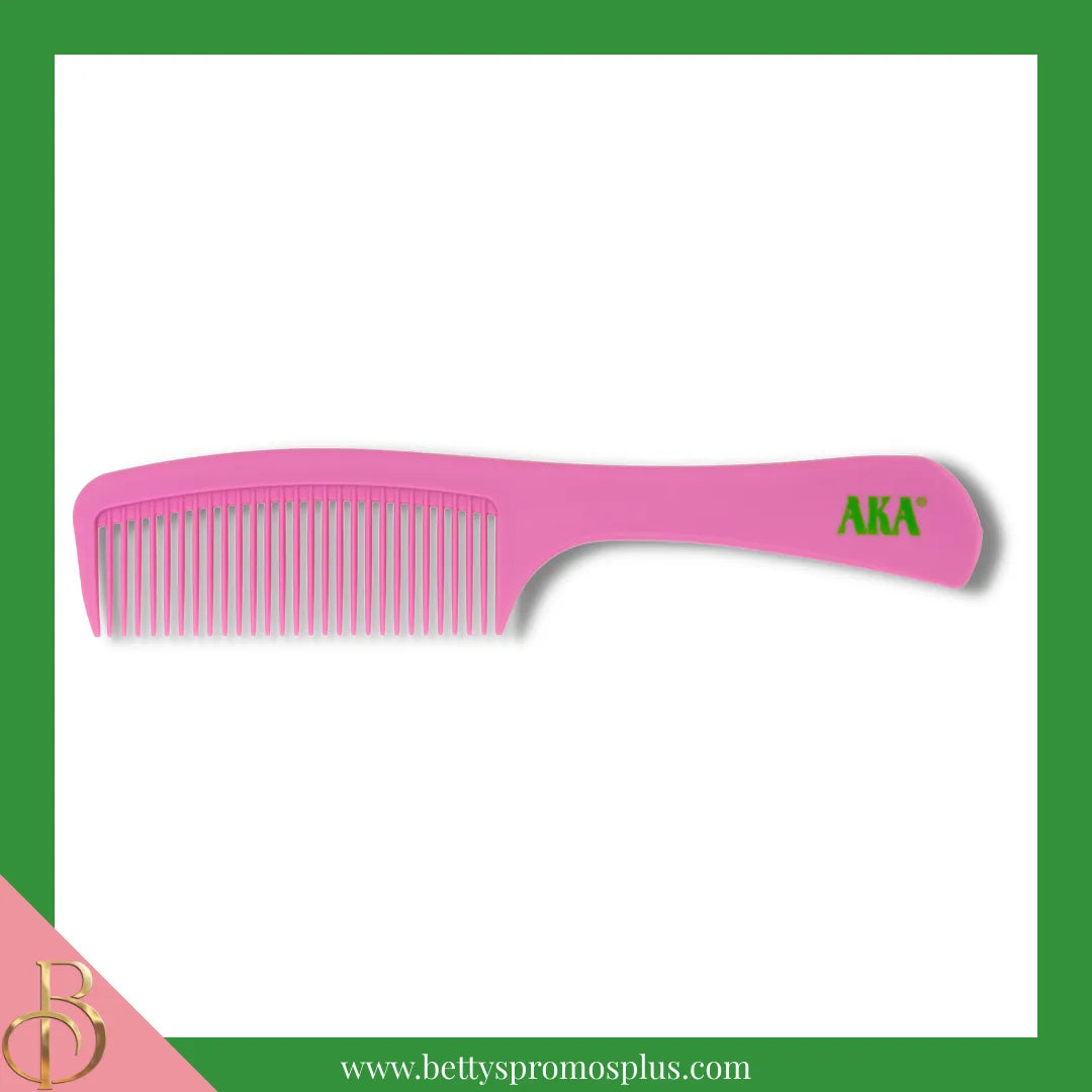 Alpha Kappa Alpha AKA Unbreakable Detangling Hair Comb-Pink-Alpha Kappa Alpha Paraphernalia-Alpha Kappa Alpha Comb-Betty's Promos Plus