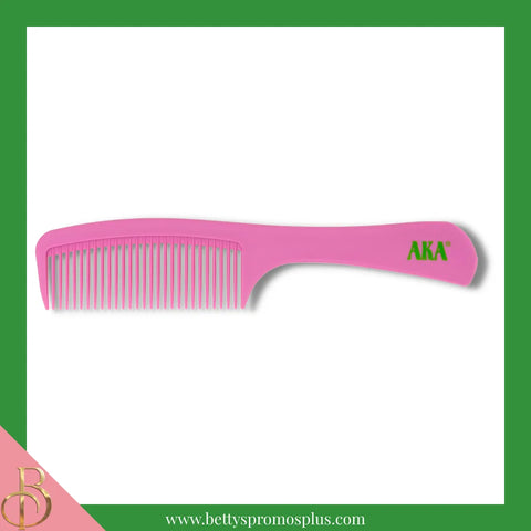 Alpha Kappa Alpha AKA Unbreakable Detangling Hair Comb-Pink-Alpha Kappa Alpha Paraphernalia-Alpha Kappa Alpha Comb-Betty's Promos Plus