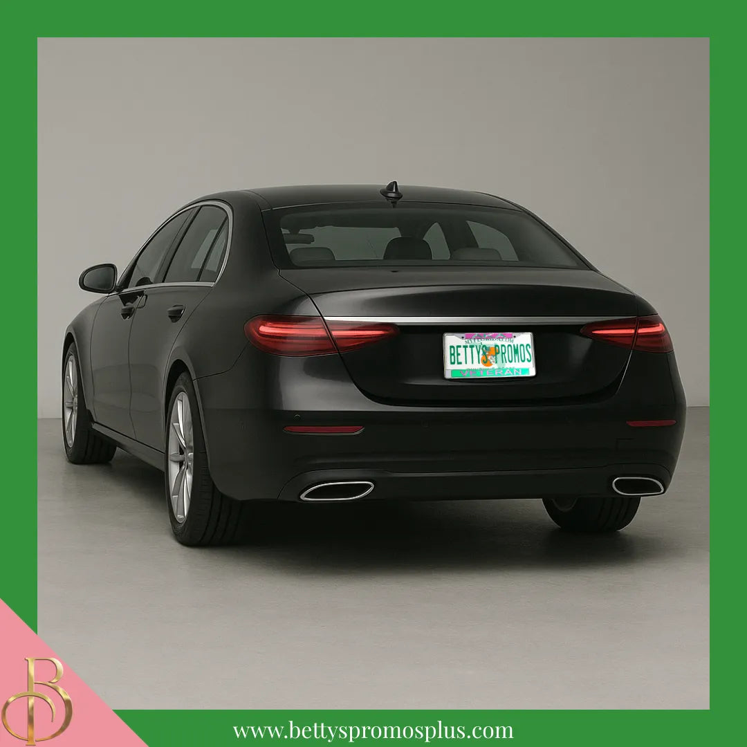 Alpha Kappa Alpha AKA Veteran Chrome Laser Engraved Mirrored Acrylic Auto Tag License Plate Frame-Alpha Kappa Alpha Paraphernalia-Alpha Kappa Alpha Auto Tag Frame-Betty's Promos Plus