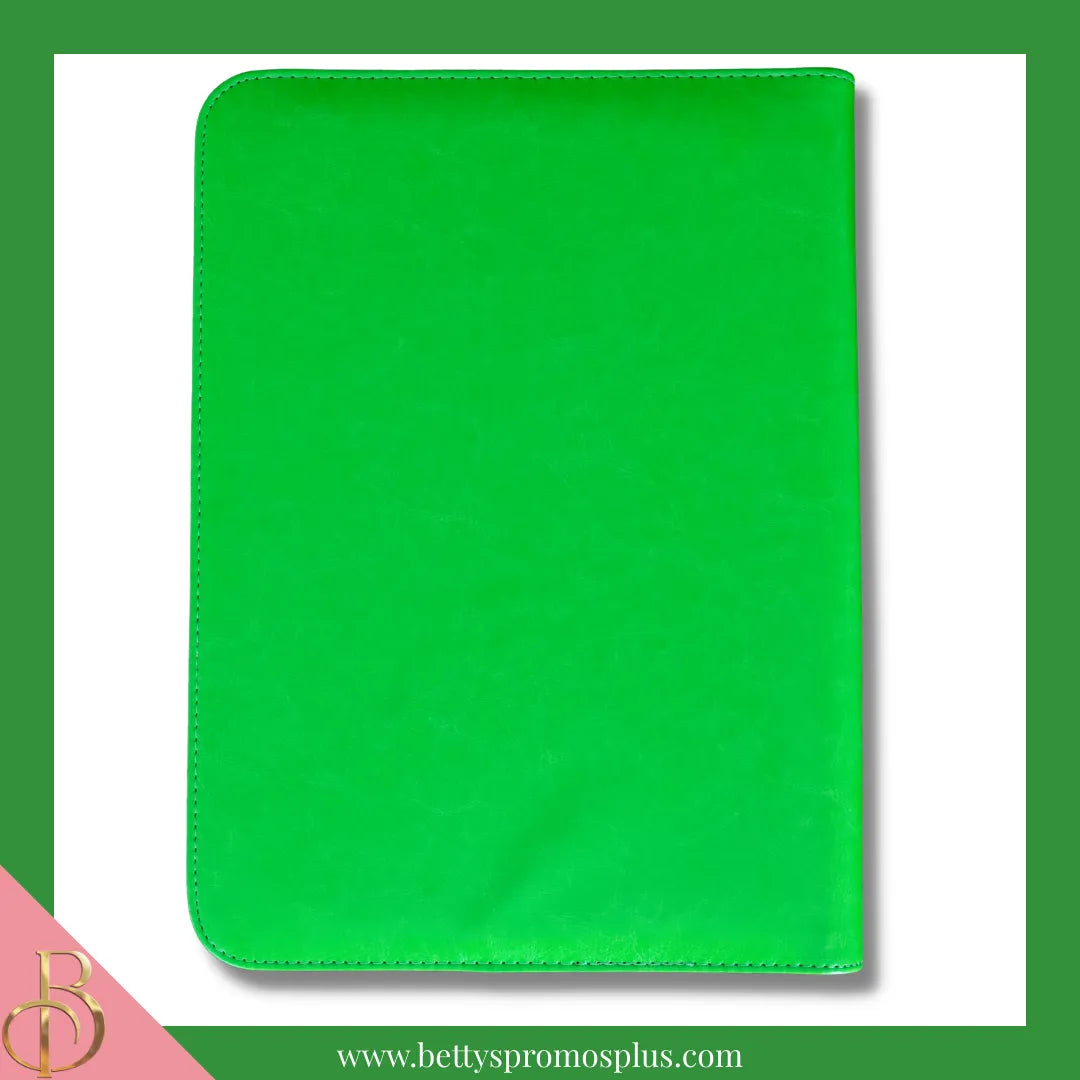 Alpha Kappa Alpha AKA Zip Around Business Padfolio-Alpha Kappa Alpha Paraphernalia-Alpha Kappa Alpha Padfolio-Betty's Promos Plus