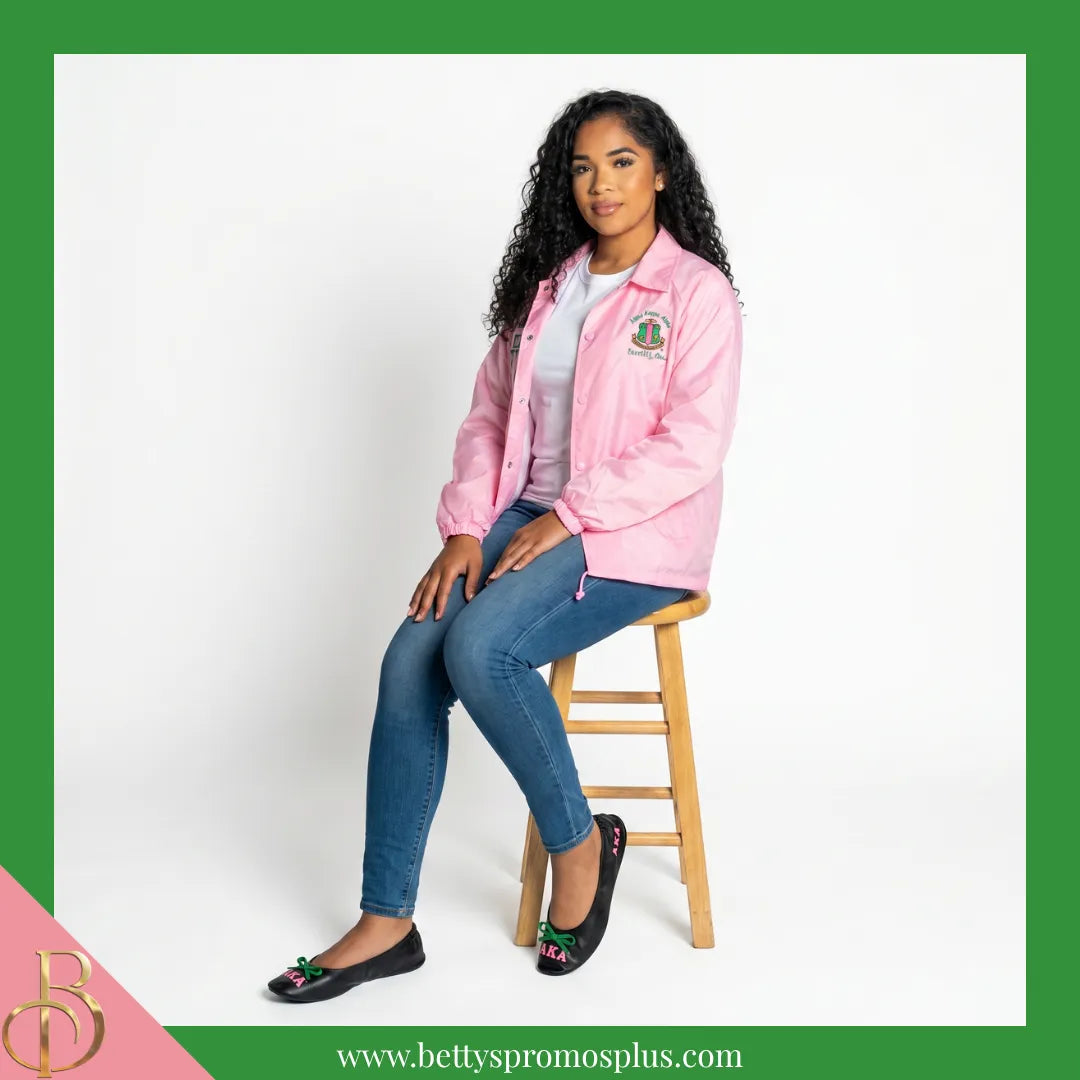 Alpha Kappa Alpha Ballet Flats w/ Carrying Case-Alpha Kappa Alpha Paraphernalia-Alpha Kappa Alpha Ballet Flats-Betty's Promos Plus