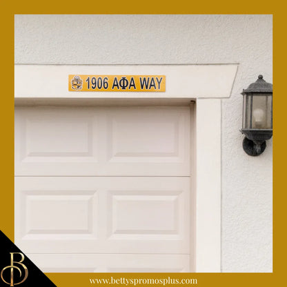 Alpha Phi Alpha 1906 ΑΦΑ Way Street Sign-Alpha Phi Alpha Paraphernalia-Alpha Phi Alpha Street Sign-Betty's Promos Plus