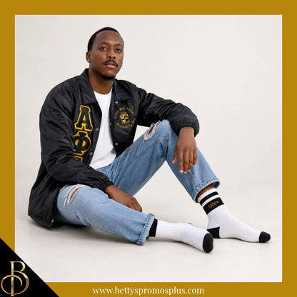Alpha Phi Alpha ΑΦΑ 1906 Quarter Socks-Alpha Phi Alpha Paraphernalia-Alpha Phi Alpha Socks-Betty's Promos Plus