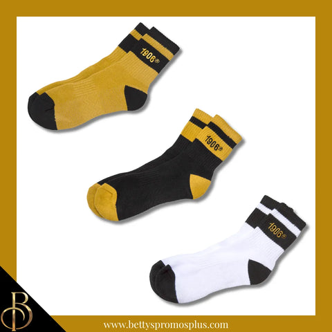 Alpha Phi Alpha ΑΦΑ 1906 Quarter Socks-Alpha Phi Alpha Paraphernalia-Alpha Phi Alpha Socks-Betty's Promos Plus