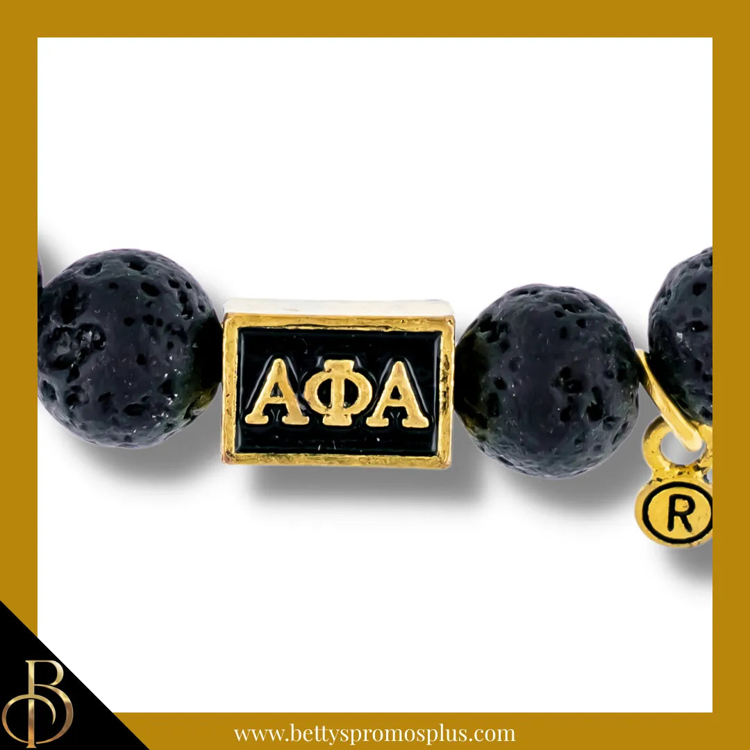 Alpha Phi Alpha ΑΦΑ 1906 Stone Beaded Bracelet-Alpha Phi Alpha Paraphernalia-Alpha Phi Alpha Bracelet-Betty's Promos Plus