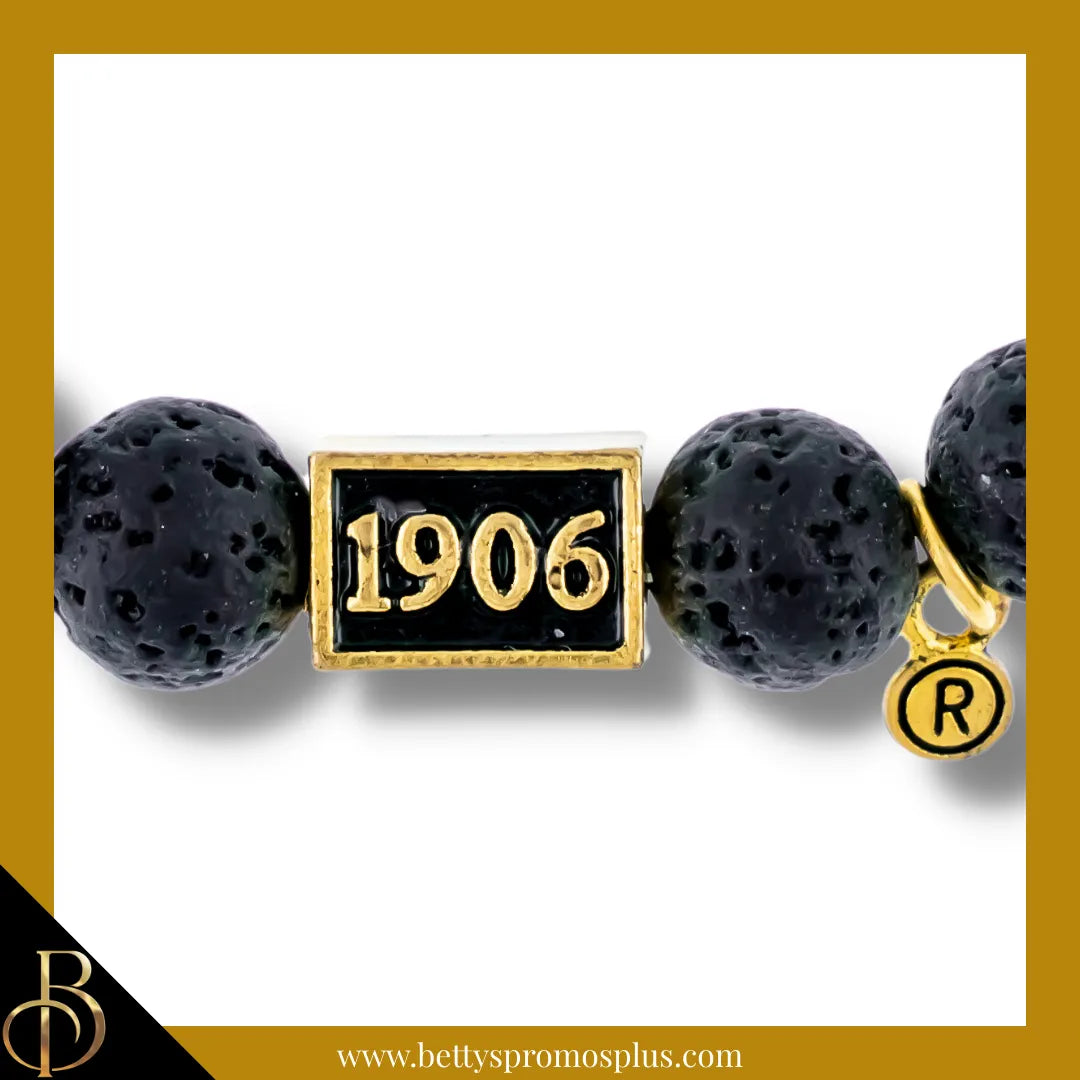 Alpha Phi Alpha ΑΦΑ 1906 Stone Beaded Bracelet-Alpha Phi Alpha Paraphernalia-Alpha Phi Alpha Bracelet-Betty's Promos Plus
