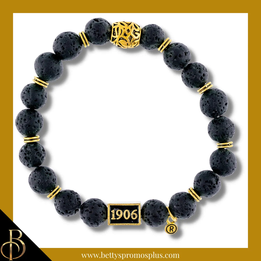 Alpha Phi Alpha ΑΦΑ 1906 Stone Beaded Bracelet-Alpha Phi Alpha Paraphernalia-Alpha Phi Alpha Bracelet-Betty's Promos Plus