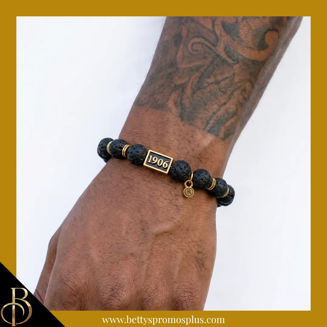 Alpha Phi Alpha ΑΦΑ 1906 Stone Beaded Bracelet-Alpha Phi Alpha Paraphernalia-Alpha Phi Alpha Bracelet-Betty's Promos Plus