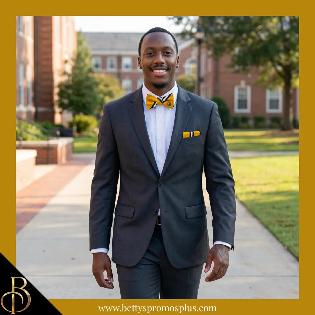 Alpha Phi Alpha ΑΦΑ Bow Tie and Pocket Square Combo-Alpha Phi Alpha Paraphernalia-Alpha Phi Alpha Bow Tie Set-Betty's Promos Plus