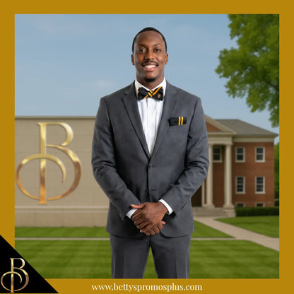 Alpha Phi Alpha ΑΦΑ Bow Tie and Pocket Square Combo-Alpha Phi Alpha Paraphernalia-Alpha Phi Alpha Bow Tie Set-Betty's Promos Plus