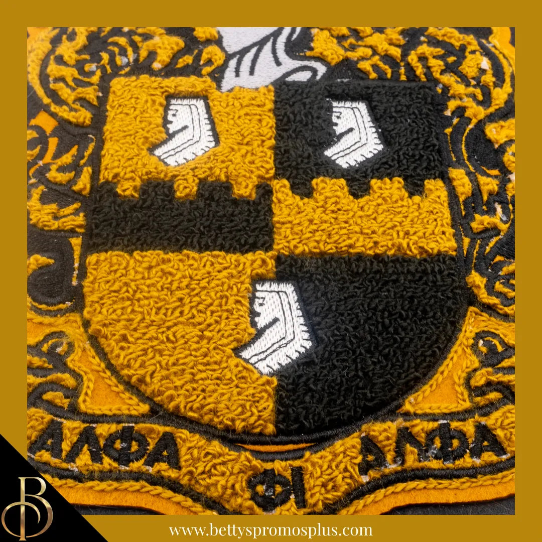 Alpha Phi Alpha ΑΦΑ Chenille Shield Embroidery Patch-Alpha Phi Alpha Paraphernalia-Alpha Phi Alpha Patch-Betty's Promos Plus