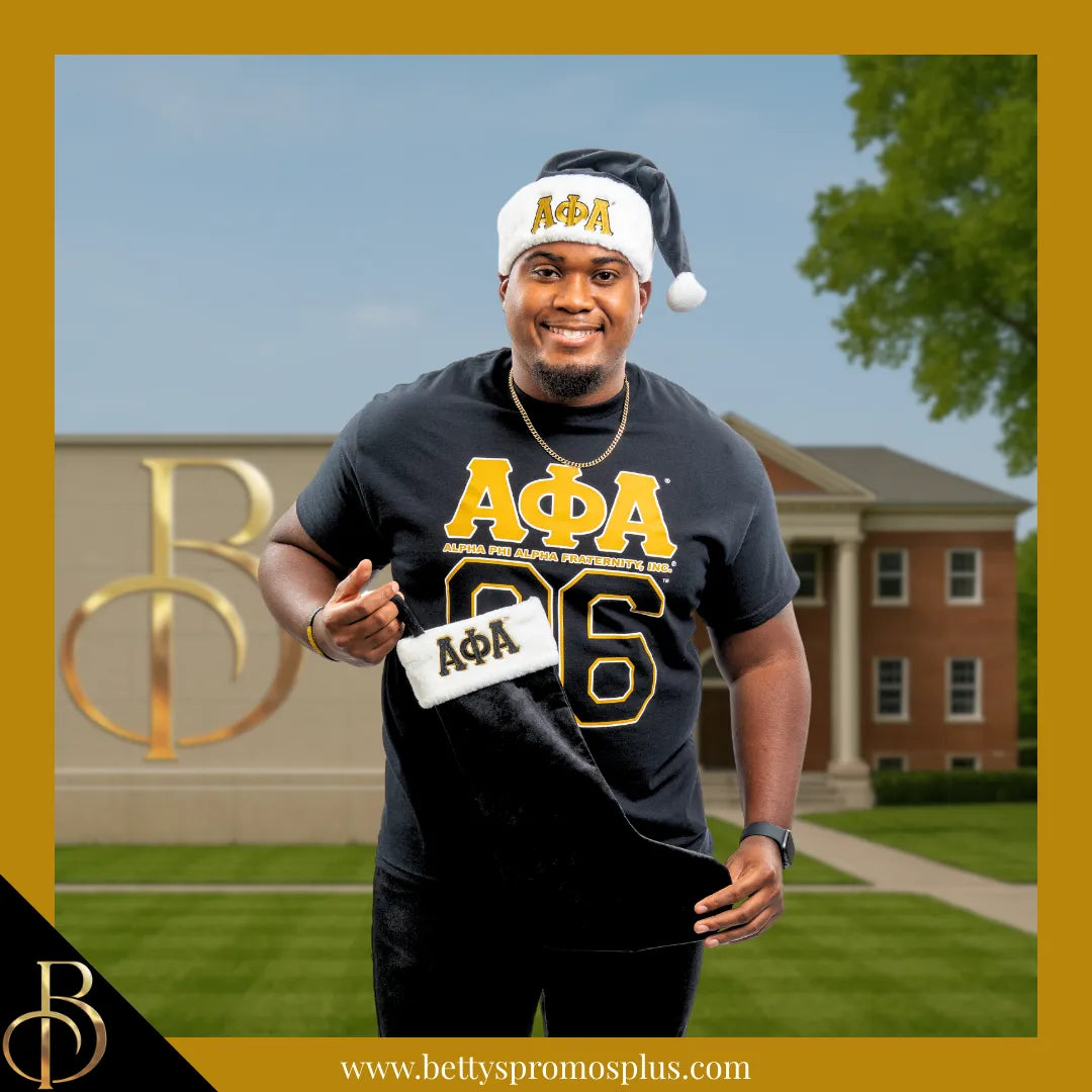 Alpha Phi Alpha ΑΦΑ Christmas Stocking-Alpha Phi Alpha Paraphernalia-Alpha Phi Alpha Christmas Stocking-Betty's Promos Plus