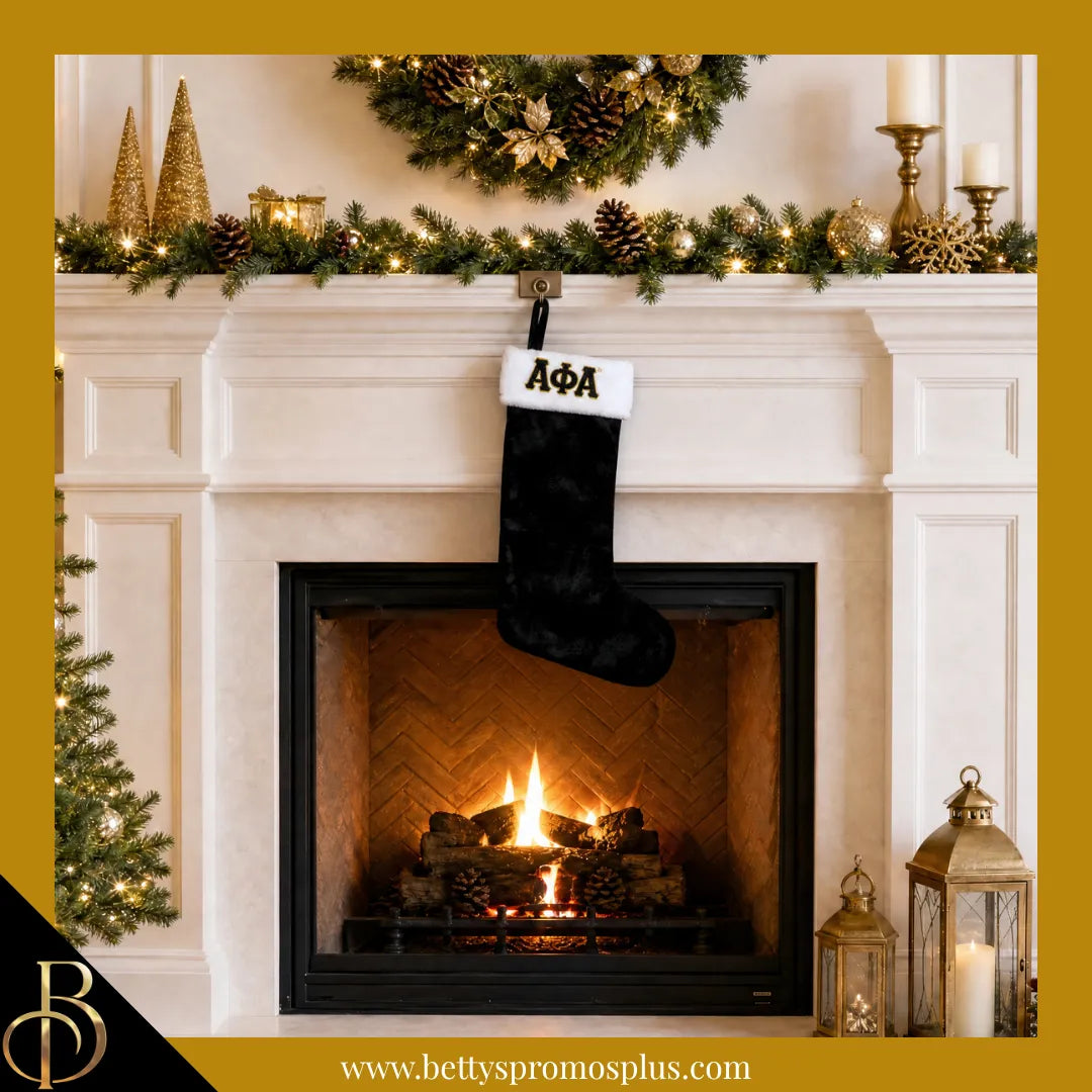 Alpha Phi Alpha ΑΦΑ Christmas Stocking-Alpha Phi Alpha Paraphernalia-Alpha Phi Alpha Christmas Stocking-Betty's Promos Plus