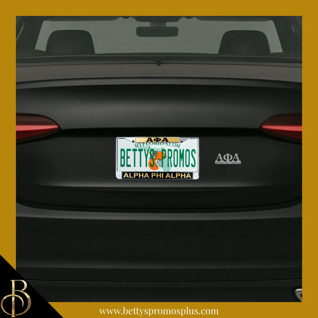 Alpha Phi Alpha ΑΦΑ Chrome Car Badge Auto Emblem Sticker Decal-Alpha Phi Alpha Paraphernalia-Alpha Phi Alpha Auto Decal-Betty's Promos Plus