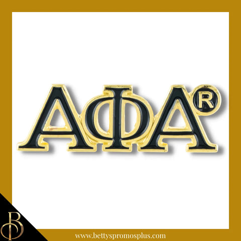 Alpha Phi Alpha ΑΦΑ Color Greek Letters Fraternity Lapel Pin-Gold-Alpha Phi Alpha Paraphernalia-Alpha Phi Alpha Lapel Pin-Betty's Promos Plus