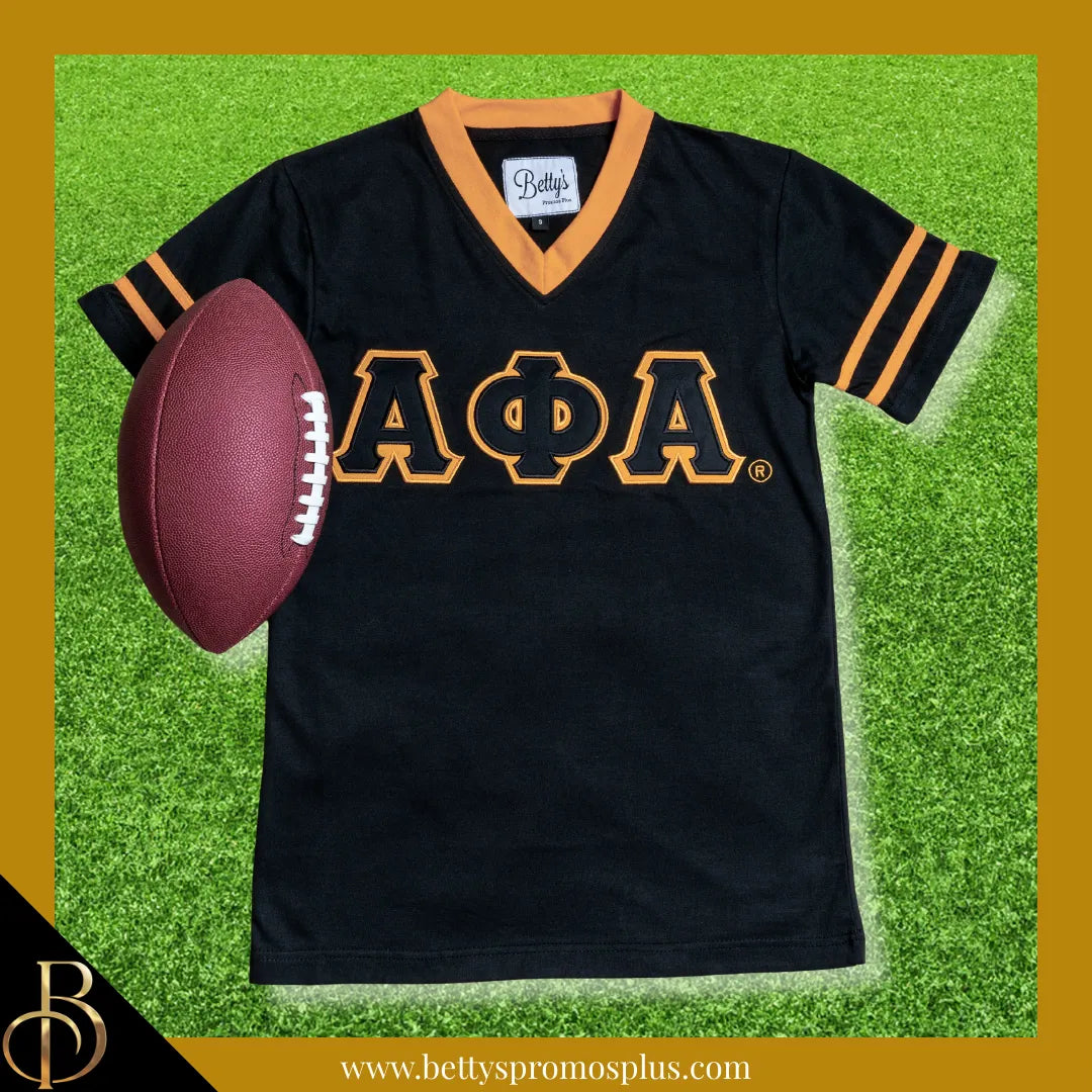 Alpha Phi Alpha ΑΦΑ Double Stitched Appliqué Embroidered Jersey T-Shirt-Alpha Phi Alpha Paraphernalia-Alpha Phi Alpha T-Shirts-Betty's Promos Plus