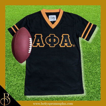 Alpha Phi Alpha ΑΦΑ Double Stitched Appliqué Embroidered Jersey T-Shirt-Alpha Phi Alpha Paraphernalia-Alpha Phi Alpha T-Shirts-Betty's Promos Plus