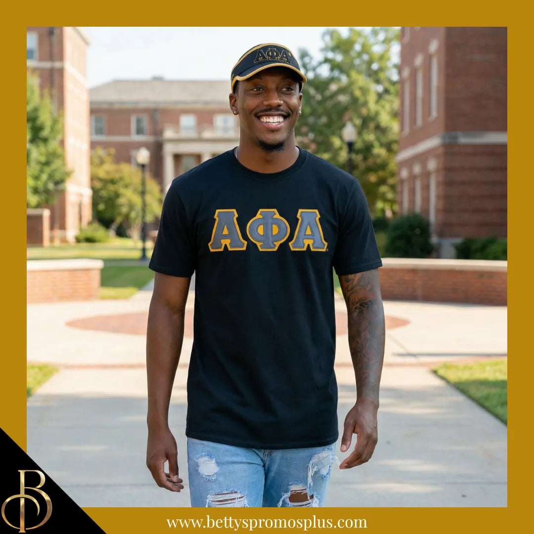 Alpha Phi Alpha ΑΦΑ Embroidered Greek Letter Featherlight Moisture Wicking Visor-Alpha Phi Alpha Paraphernalia-Alpha Phi Alpha Visor-Betty's Promos Plus