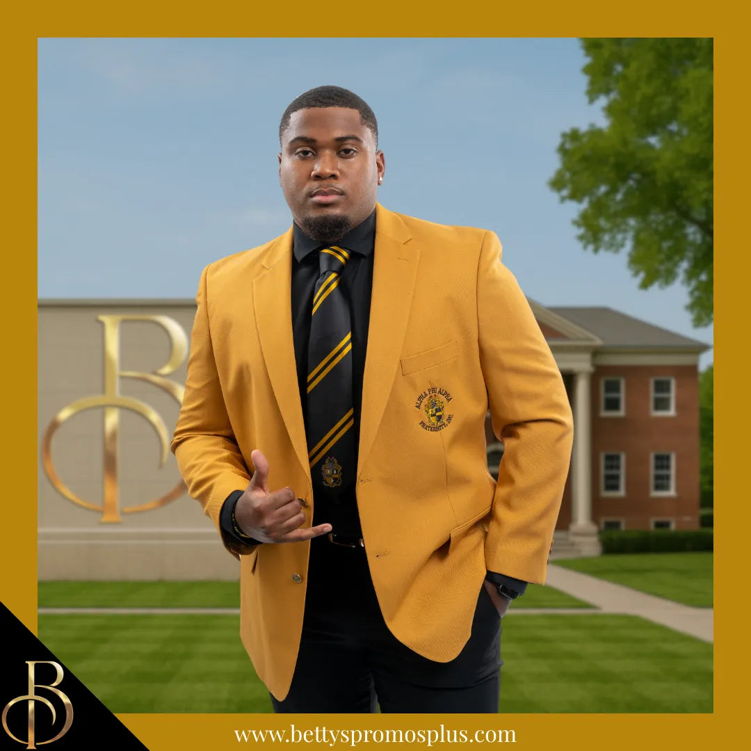 Alpha Phi Alpha ΑΦΑ Embroidered Shield Crest Blazer Sport Coat-Alpha Phi Alpha Paraphernalia-Alpha Phi Alpha Blazers-Betty's Promos Plus