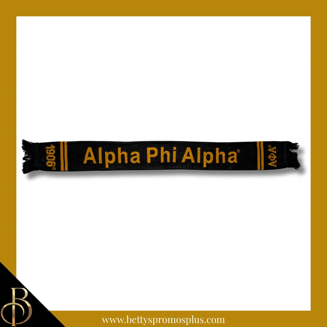 Alpha Phi Alpha ΑΦΑ Fraternity Knit Scarf-Alpha Phi Alpha Paraphernalia-Alpha Phi Alpha Scarf-Betty's Promos Plus