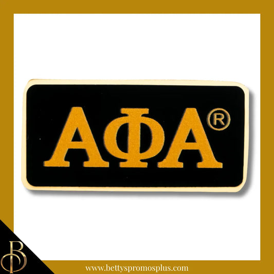 Alpha Phi Alpha ΑΦΑ Greek Letters Bar Lapel Pin-Black-Alpha Phi Alpha Paraphernalia-Alpha Phi Alpha Lapel Pin-Betty's Promos Plus