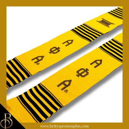 Alpha Phi Alpha ΑΦΑ Greek Letters Kente Cloth Graduation Stole-Alpha Phi Alpha Paraphernalia-Alpha Phi Alpha Graduation Stole-Betty's Promos Plus