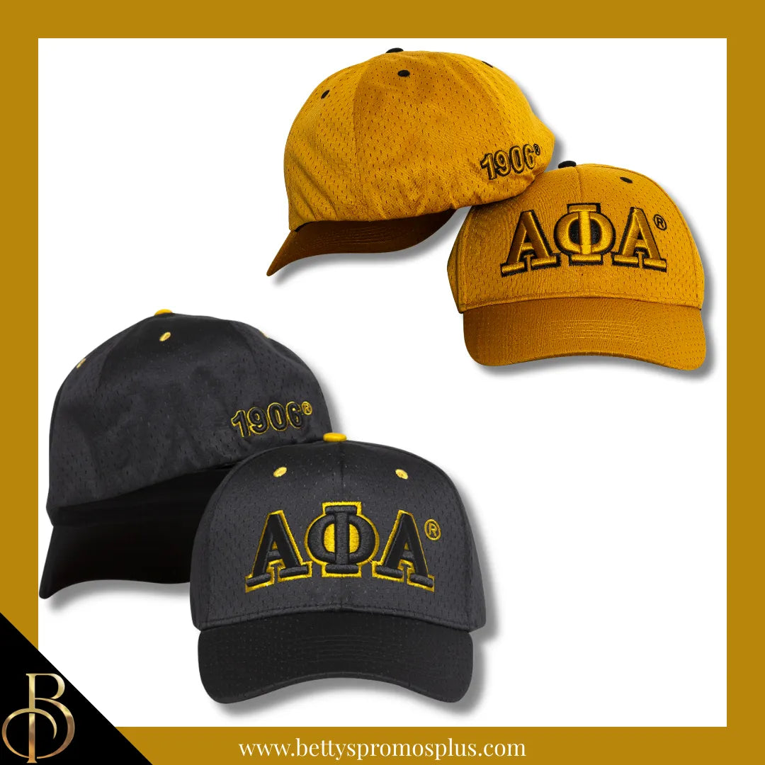 Alpha Phi Alpha ΑΦΑ Greek Letters Mesh Flex Fit Embroidered Hat-Alpha Phi Alpha Paraphernalia-Alpha Phi Alpha Hats-Betty's Promos Plus