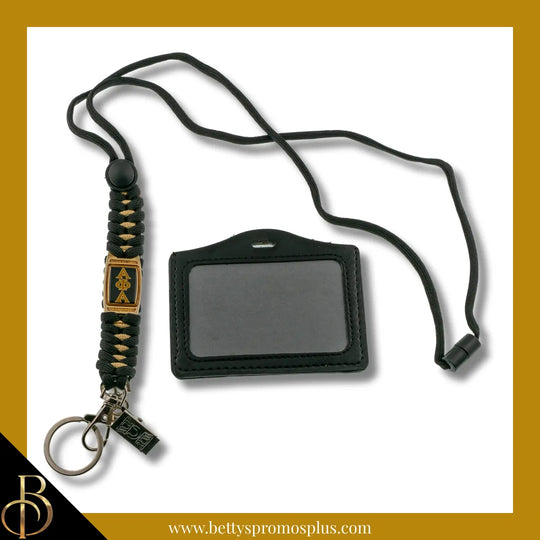 Alpha Phi Alpha ΑΦΑ Paracord Badge Holder-Alpha Phi Alpha Paraphernalia-Alpha Phi Alpha Lanyards-Betty's Promos Plus