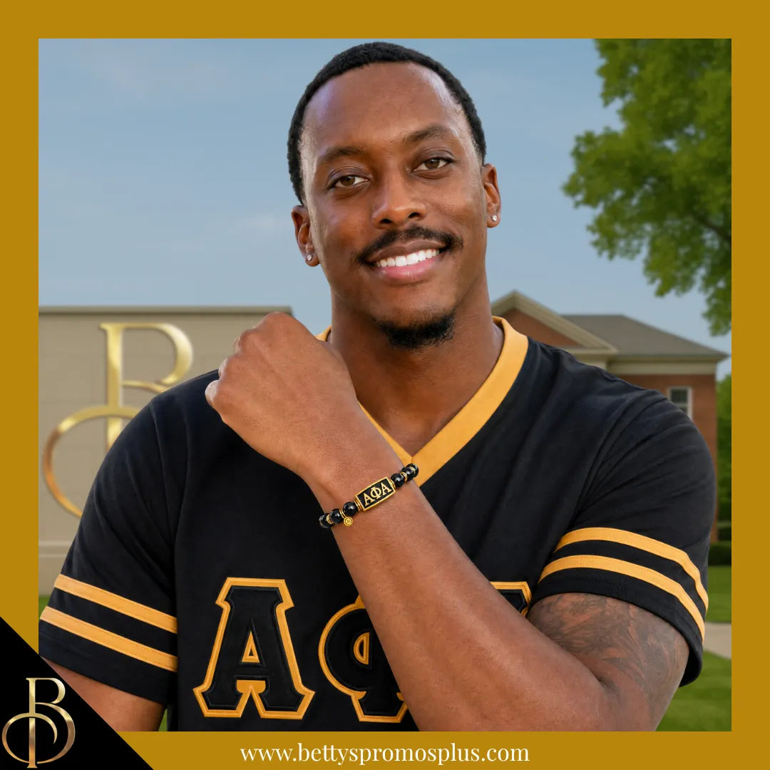 Alpha Phi Alpha ΑΦΑ Royalty Beaded Bracelet-Alpha Phi Alpha Paraphernalia-Alpha Phi Alpha Bracelet-Betty's Promos Plus