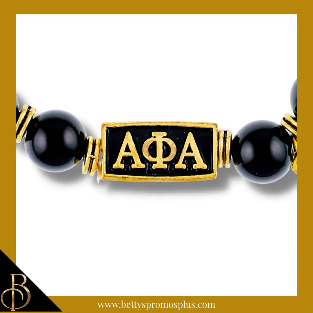 Alpha Phi Alpha ΑΦΑ Royalty Beaded Bracelet-Alpha Phi Alpha Paraphernalia-Alpha Phi Alpha Bracelet-Betty's Promos Plus