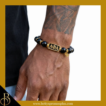 Alpha Phi Alpha ΑΦΑ Royalty Beaded Bracelet-Alpha Phi Alpha Paraphernalia-Alpha Phi Alpha Bracelet-Betty's Promos Plus