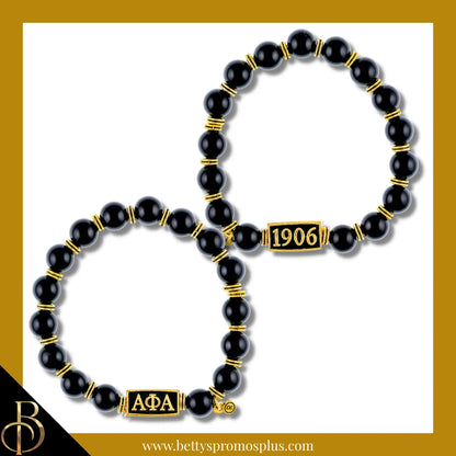 Alpha Phi Alpha ΑΦΑ Royalty Beaded Bracelet-Alpha Phi Alpha Paraphernalia-Alpha Phi Alpha Bracelet-Betty's Promos Plus