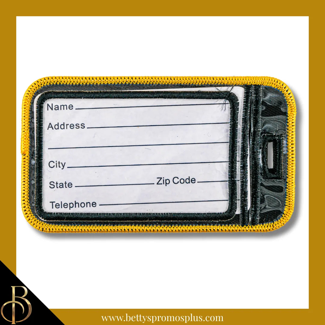 Alpha Phi Alpha ΑΦΑ Shield Embroidered Luggage Tag-Alpha Phi Alpha Paraphernalia-Alpha Phi Alpha Luggage Tag-Betty's Promos Plus