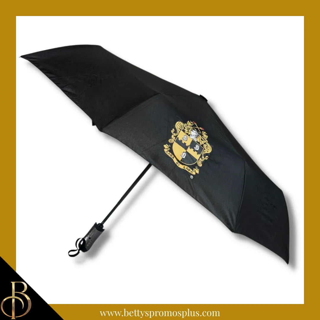 Alpha Phi Alpha ΑΦΑ Shield Hurricane Umbrella-Alpha Phi Alpha Paraphernalia-Alpha Phi Alpha Umbrellas-Betty's Promos Plus