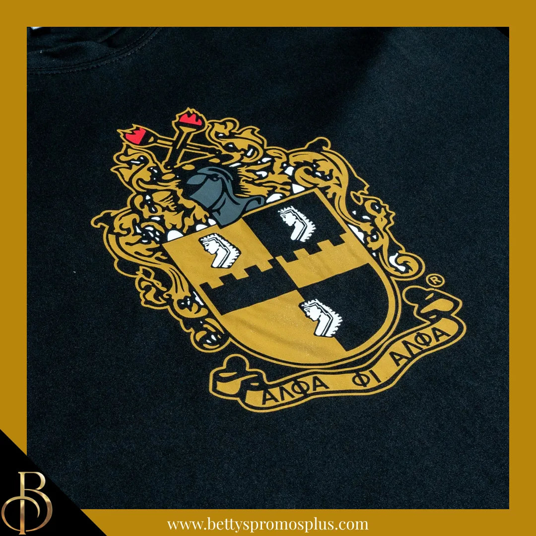 Alpha Phi Alpha ΑΦΑ Shield Performance Moisture Wicking Screen Printed Workout T-Shirt-Alpha Phi Alpha Paraphernalia-Alpha Phi Alpha T-Shirts-Betty's Promos Plus