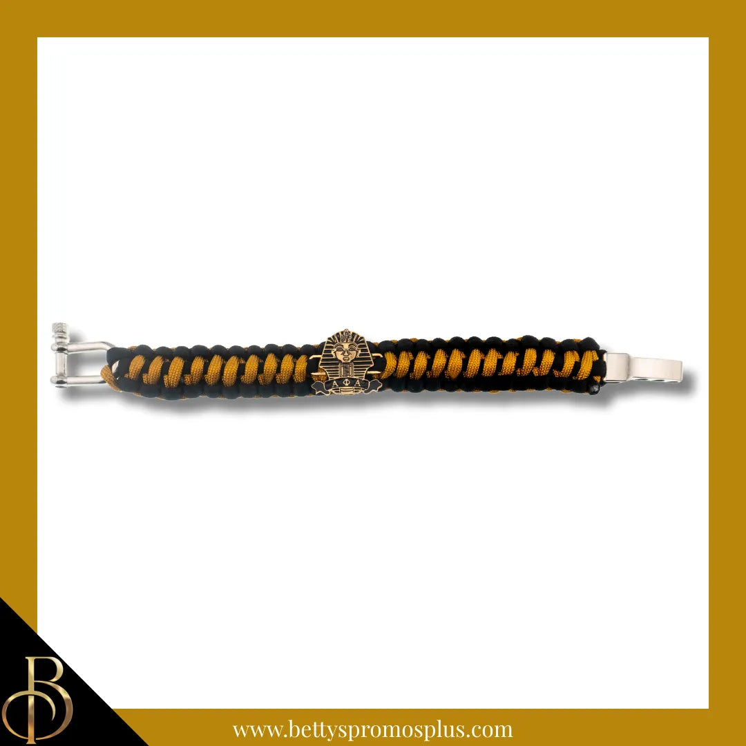 Alpha Phi Alpha ΑΦΑ Sphinx Paracord Survival Bracelet-Alpha Phi Alpha Paraphernalia-Alpha Phi Alpha Bracelet-Betty's Promos Plus