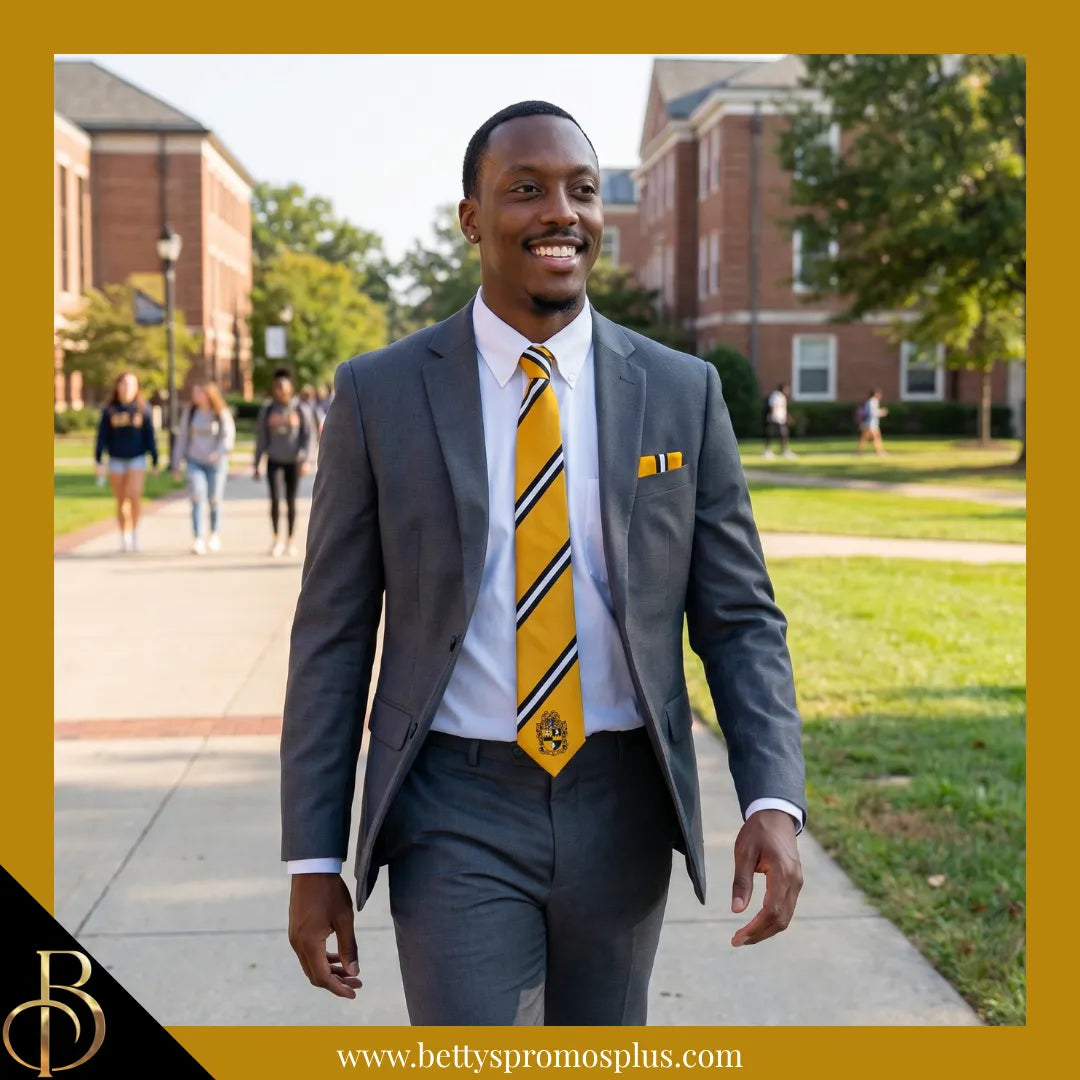 Alpha Phi Alpha ΑΦΑ Tie and Pocket Square Combo-Alpha Phi Alpha Paraphernalia-Alpha Phi Alpha Tie Set-Betty's Promos Plus