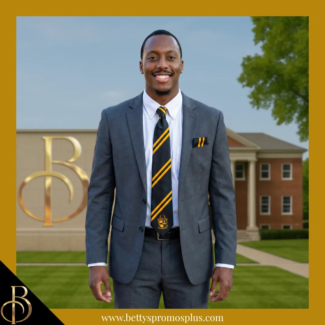 Alpha Phi Alpha ΑΦΑ Tie and Pocket Square Combo-Alpha Phi Alpha Paraphernalia-Alpha Phi Alpha Tie Set-Betty's Promos Plus