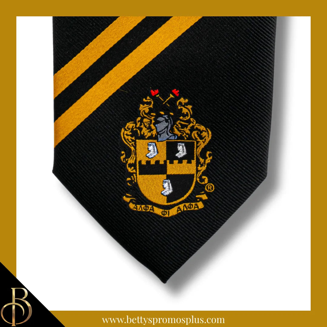 Alpha Phi Alpha ΑΦΑ Tie and Pocket Square Combo-Alpha Phi Alpha Paraphernalia-Alpha Phi Alpha Tie Set-Betty's Promos Plus