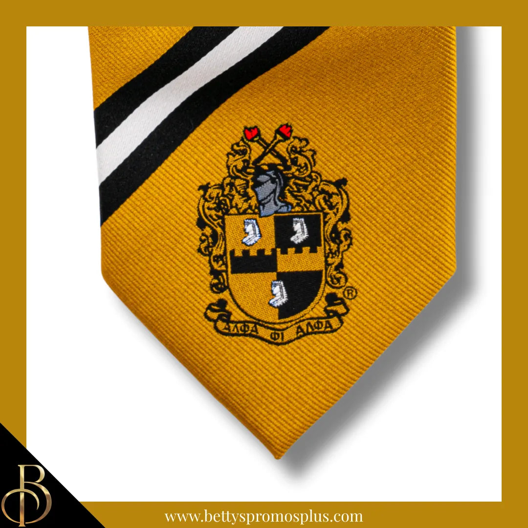 Alpha Phi Alpha ΑΦΑ Tie and Pocket Square Combo-Alpha Phi Alpha Paraphernalia-Alpha Phi Alpha Tie Set-Betty's Promos Plus