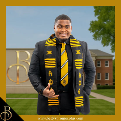 Alpha Phi Alpha ΑΦΑ Tie and Pocket Square Combo-Alpha Phi Alpha Paraphernalia-Alpha Phi Alpha Tie Set-Betty's Promos Plus