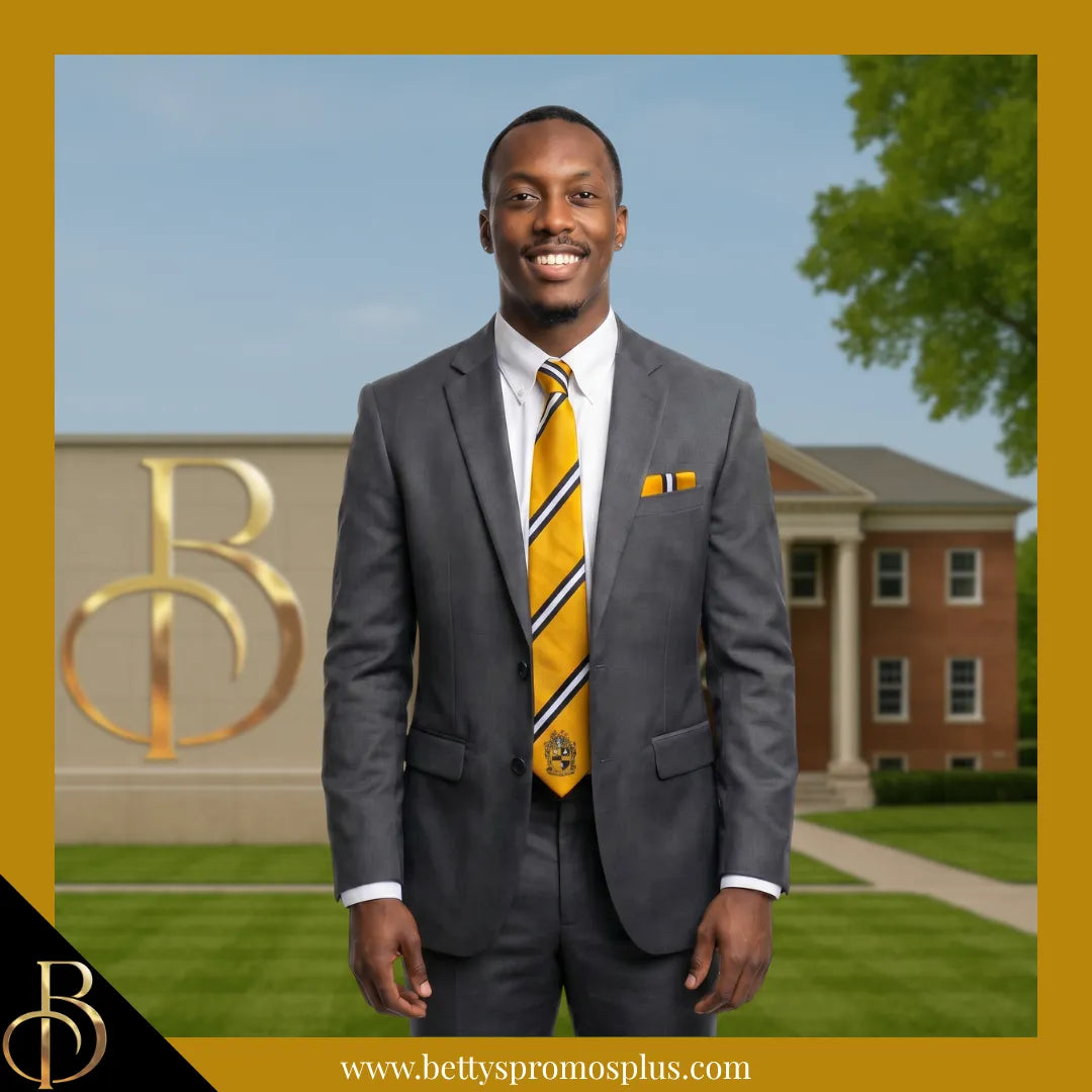 Alpha Phi Alpha ΑΦΑ Tie and Pocket Square Combo-Alpha Phi Alpha Paraphernalia-Alpha Phi Alpha Tie Set-Betty's Promos Plus