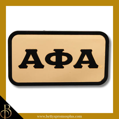 Alpha Phi Alpha ΑΦΑ Tow Hitch Cover with Laser Engraved Greek Letters-Alpha Phi Alpha Paraphernalia-Alpha Phi Alpha Hitch Caps-Betty's Promos Plus